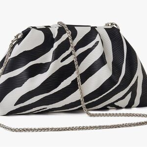 Elegant Zebra Pattern Crossbody Bag